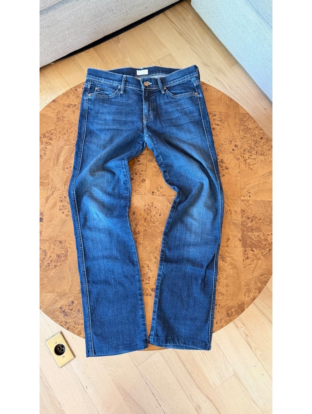 Mother The Rascal Classic Blue Denim Jeans
